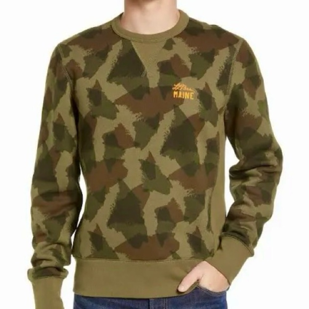 L.L. Bean x Todd Snyder Camo Green Sweatshirt